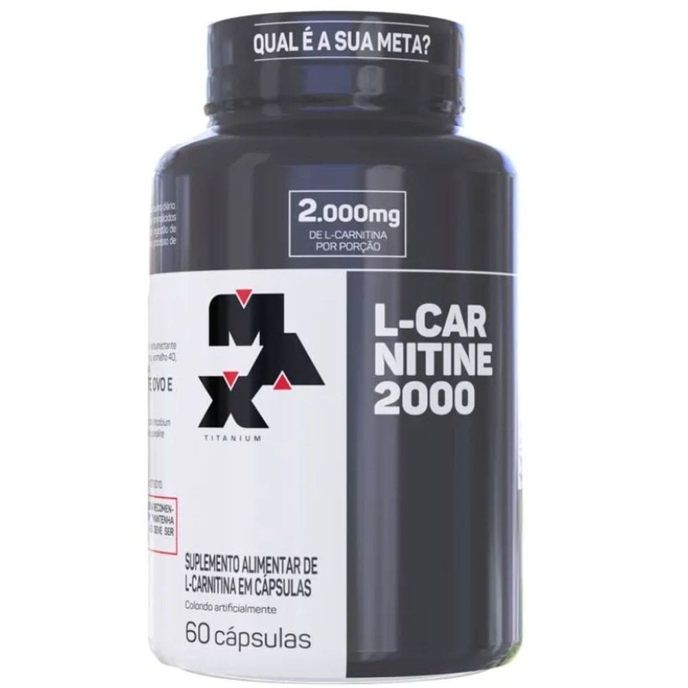 L-Carnitina 2000mg (60 caps) - Max Titanium