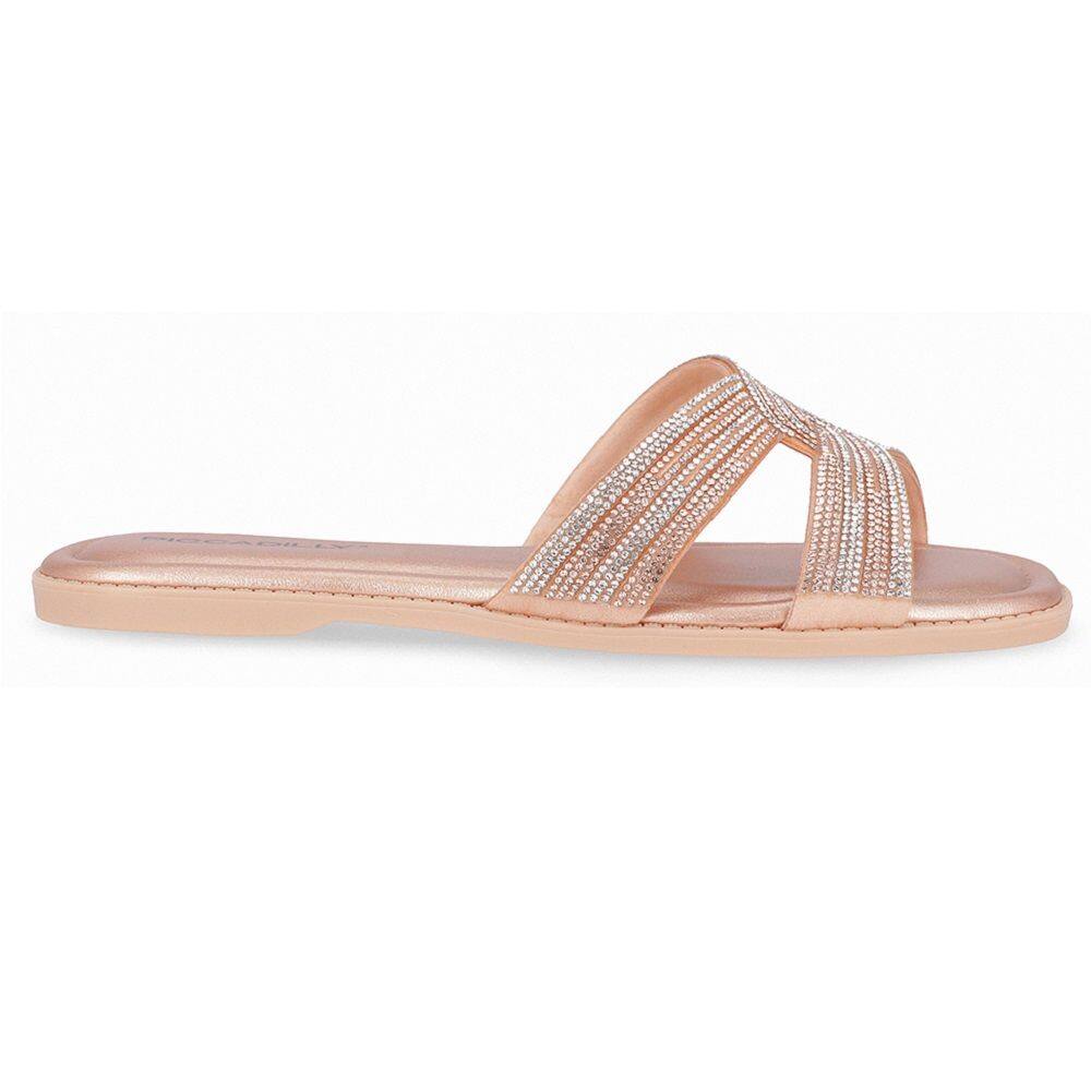 Tamanco Piccadilly 508050 Feminino - Ouro Rosado