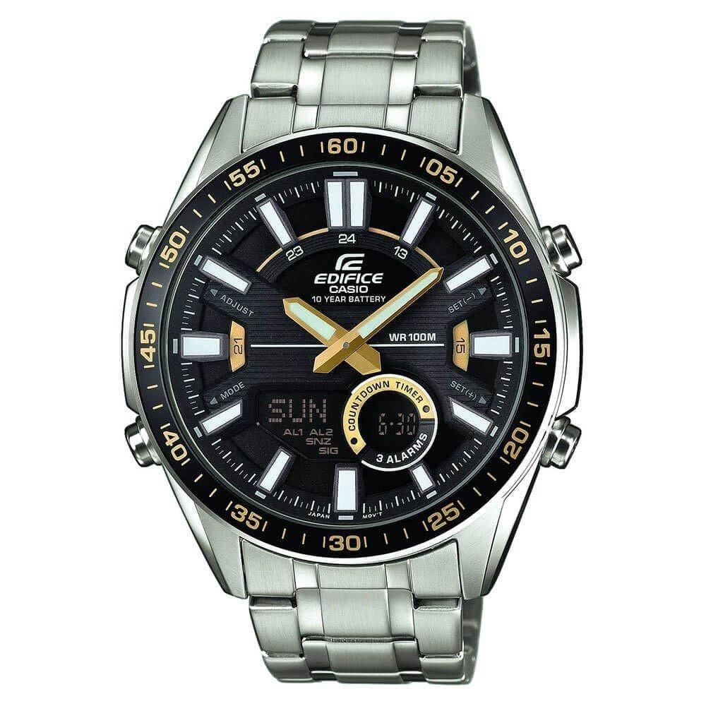 Relógio Masculino Casio Edifice EFV-C100D-1BVDF - Prata/Preto