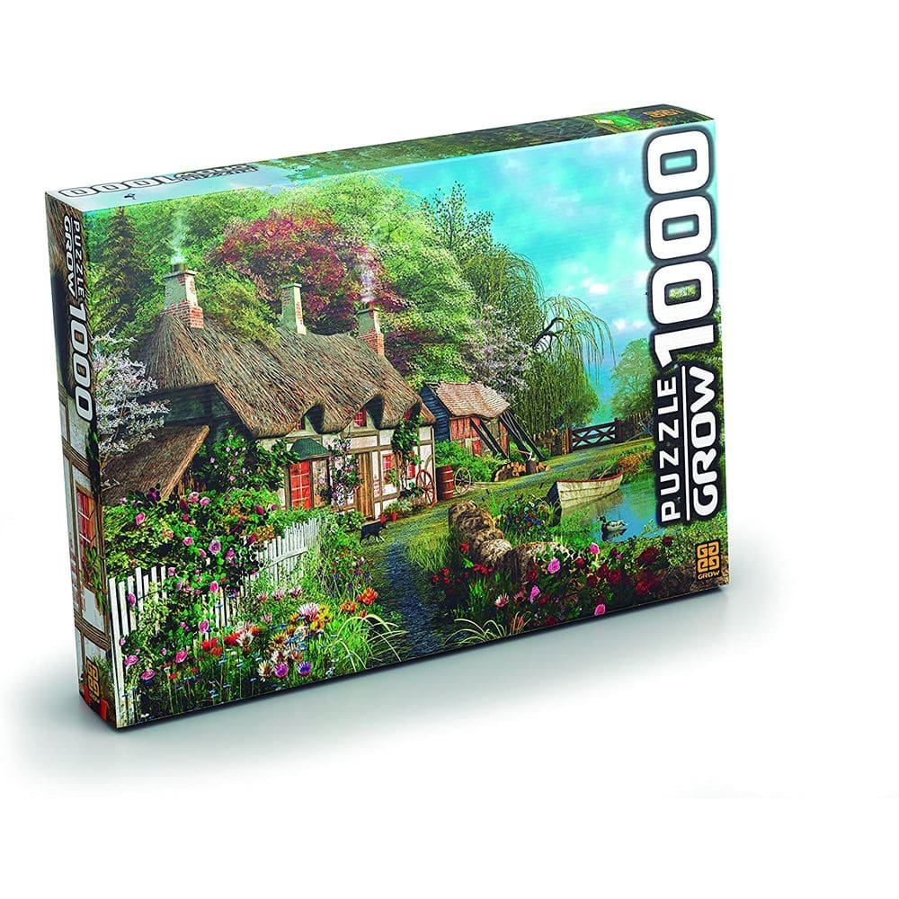 Quebra-Cabeça Puzzle Casa no Lago - 1000 Peças - Grow