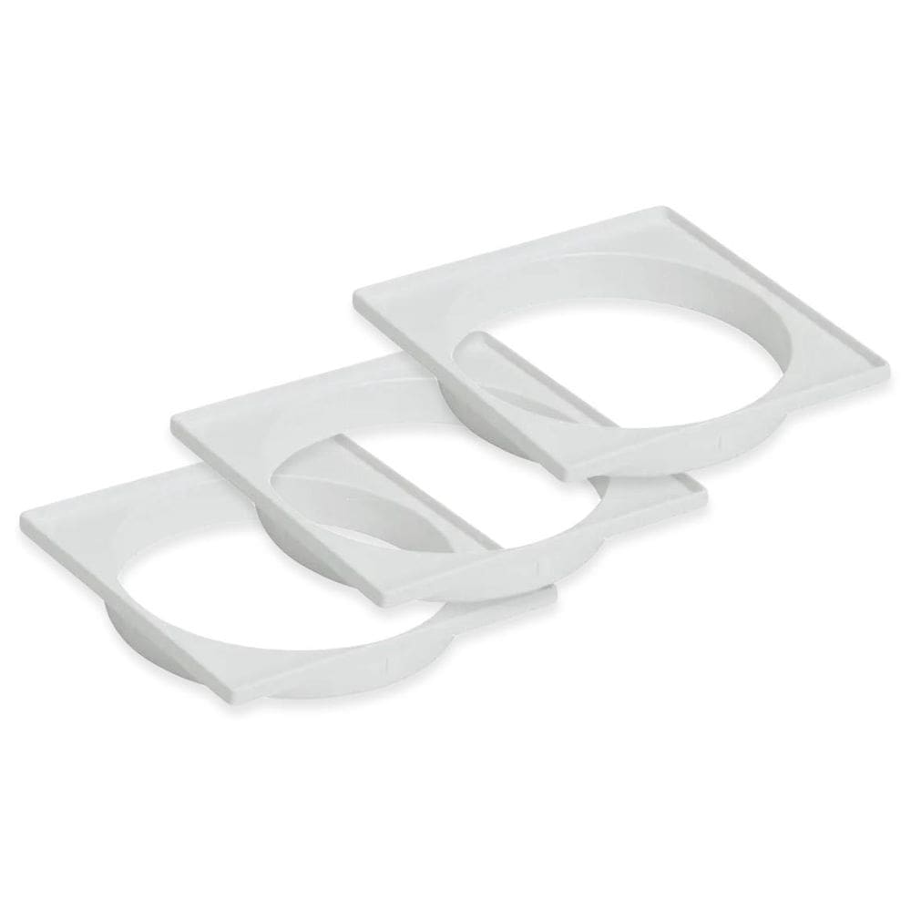 Kit 3 Un Porta Grelha Quadrada Branco 100Mm Tigre