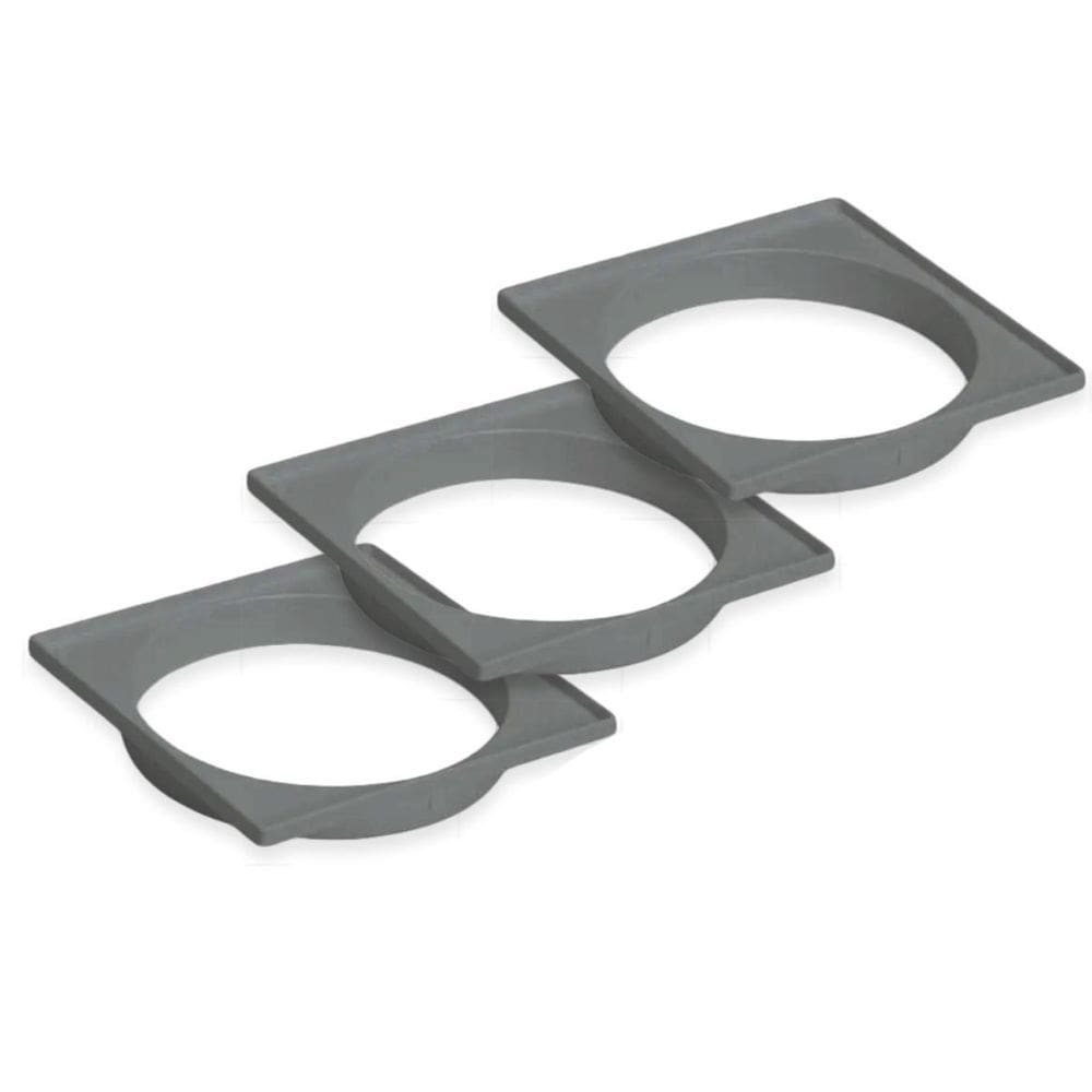 Kit 3 Un Porta Grelha Quadrada Cinza 100Mm Tigre