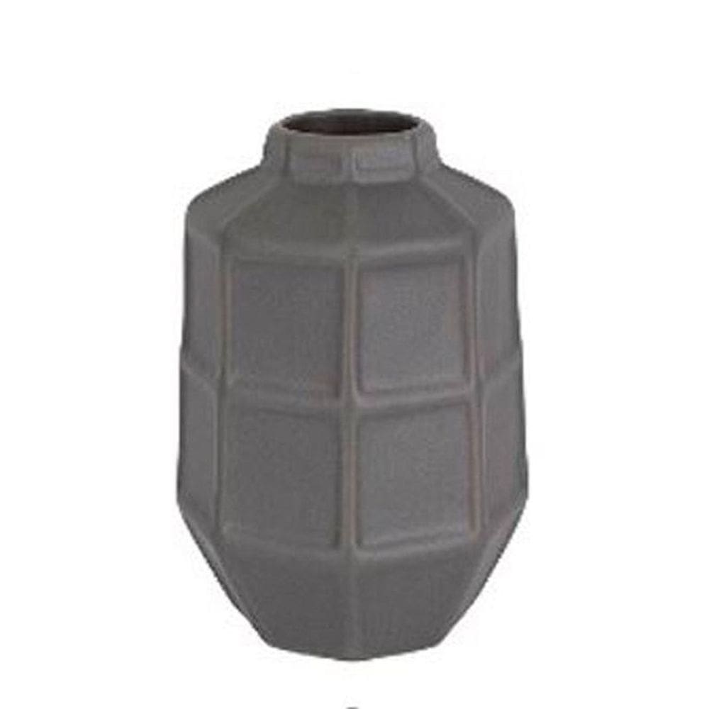 Vaso Klin Preto 8X13.5X8Cm Cerâmica