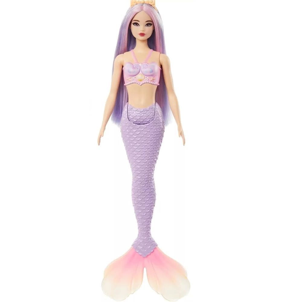 Boneca Barbie Sereia Odile Cauda Lilás Fantasia Mattel