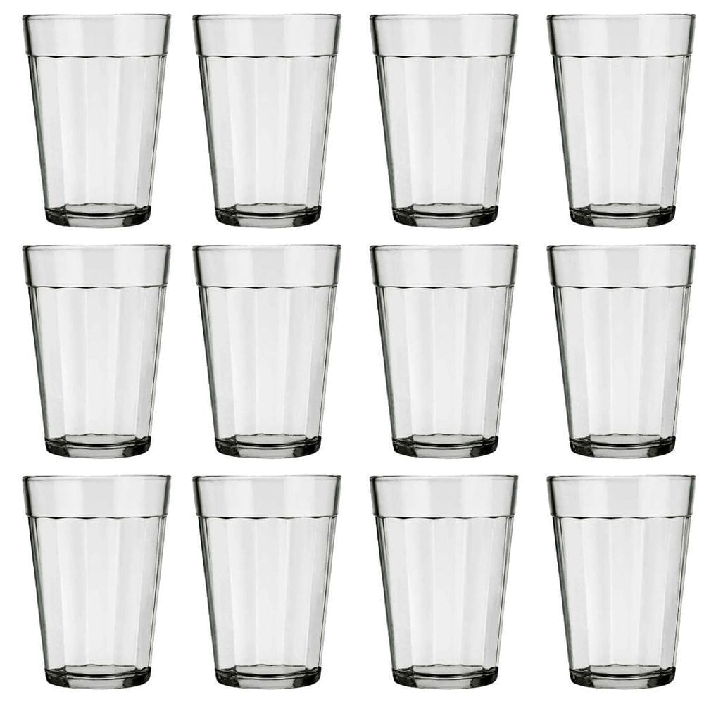 Jogo De 12 Copos Americano Vidro Para Bebidas 190Ml Bar