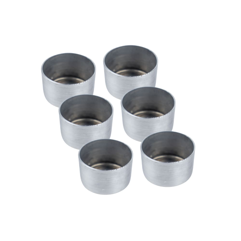 Kit C/ 6 Suportes de Vela Rechaud Alumínio Reforçado 3,5 cm