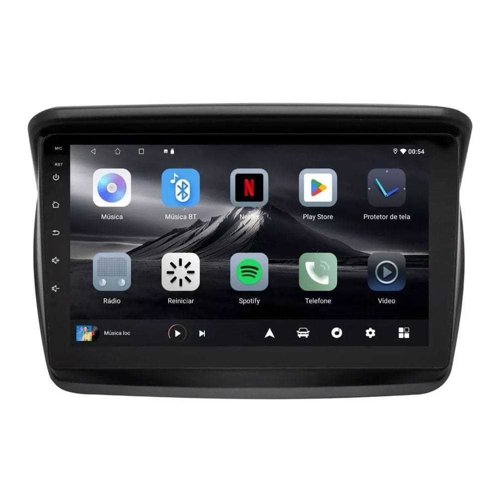 Central Multimídia L200 2007/2017 Adak G2 Tela de 9" QLED 2GB de RAM 64GB Android Auto e Carplay + Cãmera de ré