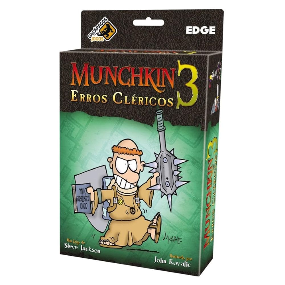 Jogo de Cartas Expansão Munchkin 3 Erros Cléricos - Galápagos