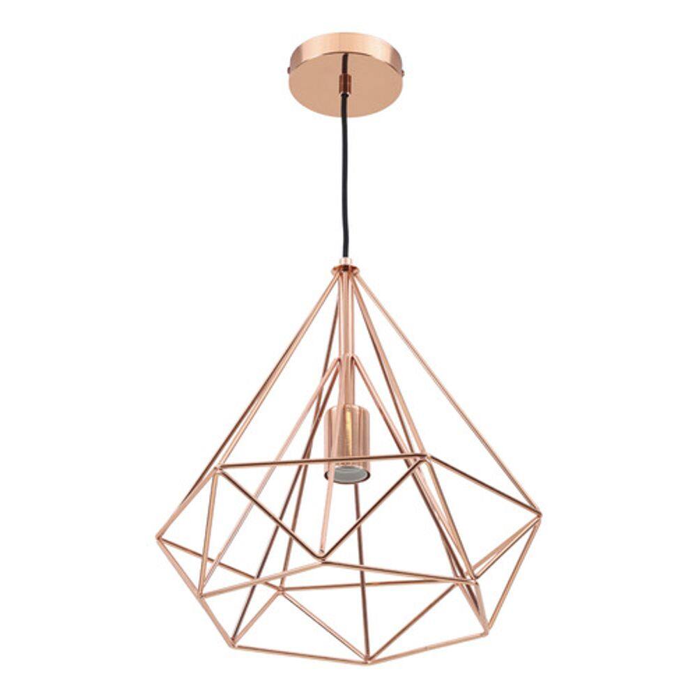 Pendente Aramado 1 Lâmpada Em Metal Cobre Byron - Inspire