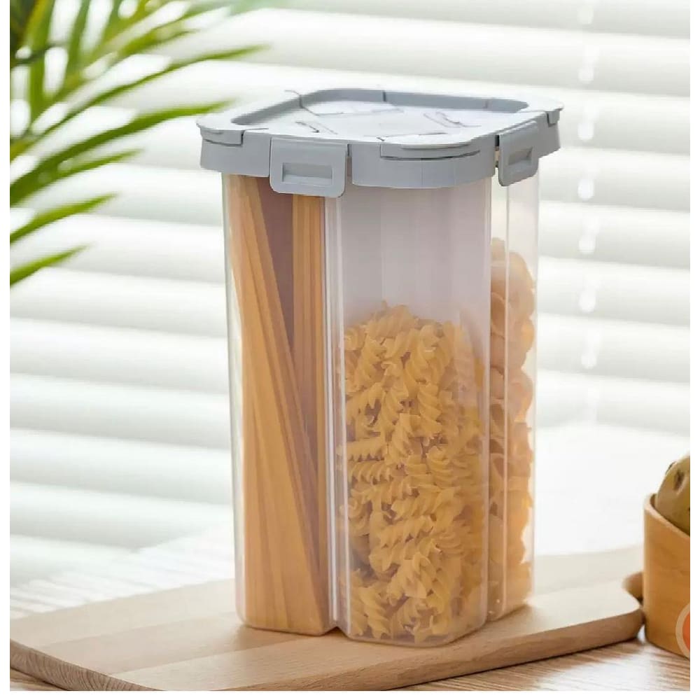 Pote Hermético Organizador de Mantimentos 4 em 1 Para Cozinha 2.3L