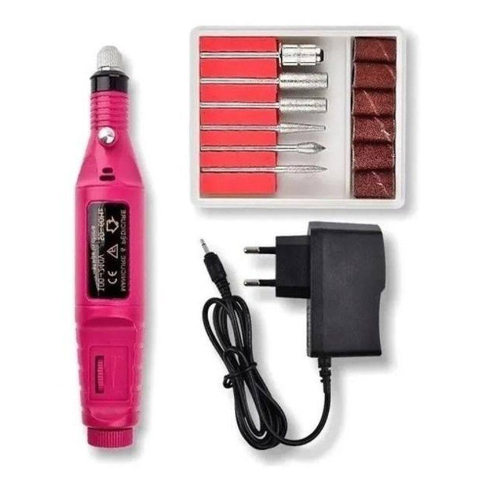 Aparelho Portátil Elétrico Para Lixar Unha Gel/Acrigel