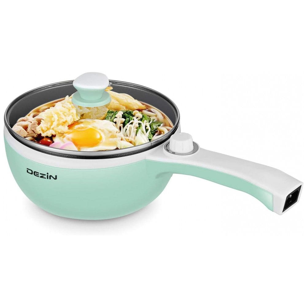 Mini Panela Elétrica 1.5L Multifuncional Antiaderente, 600W 110v, DEZIN 5823822141, Azul turquesa