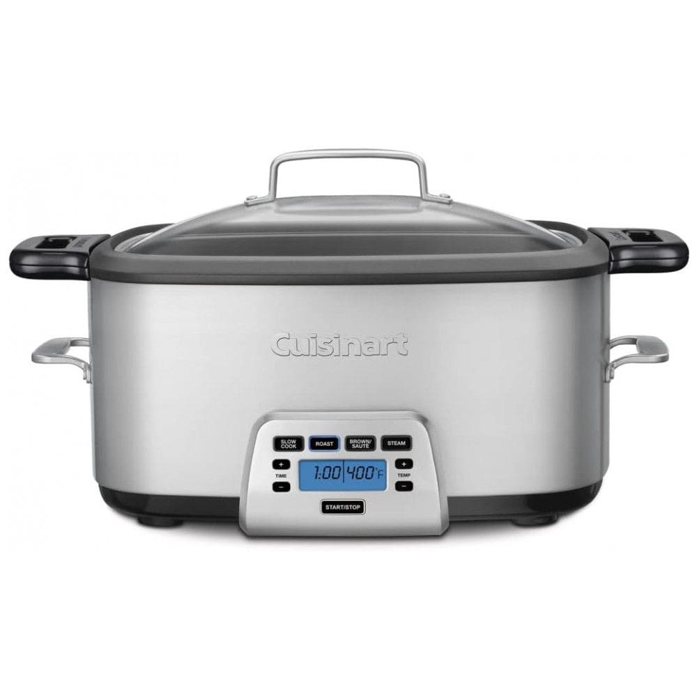 Panela Multifuncional com 4 Predefinições e Painel de Controle, 1350W, 110V, CUISINART MSC 800, Prateado