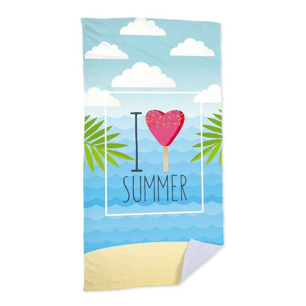 Toalha De Praia Ice Cream Love Summer