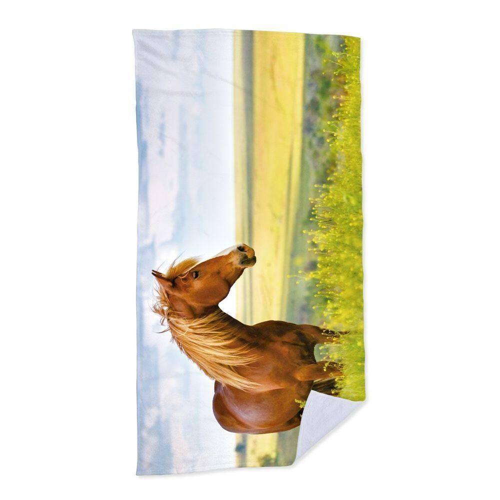 Toalha De Praia Landscape Horse