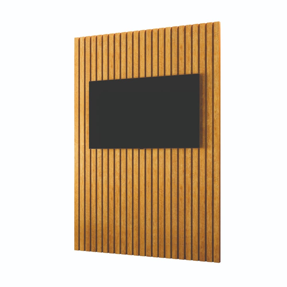 Painel Ripado Parede 02 Módulos Mdf 2,50 X 0,952Mt Naturale