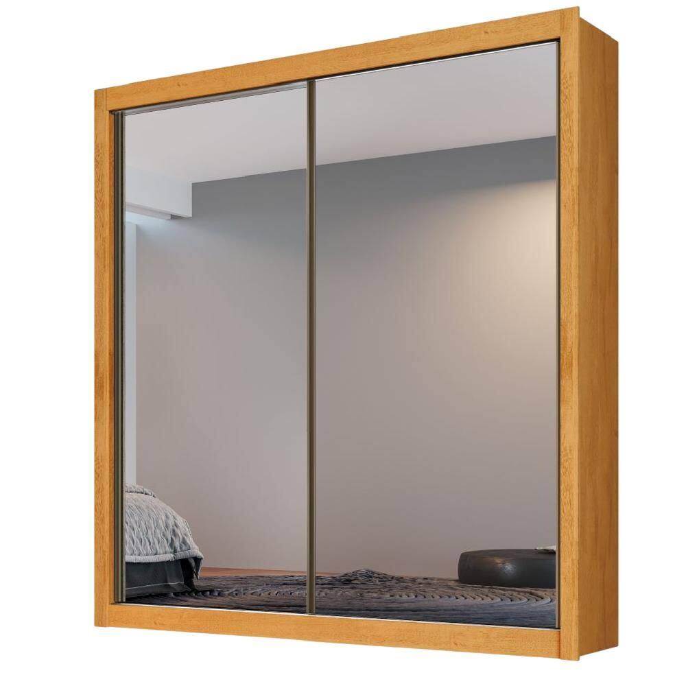 Guarda Roupa Zurique 2 Portas Espelhadas MDF - Móveis Europa