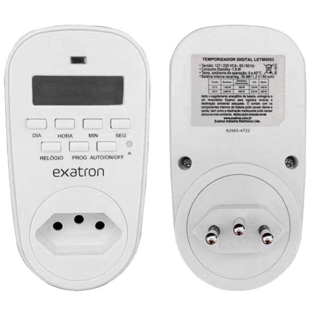 Timer Digital Temporizador Tmdsobc Bivolt Exatron