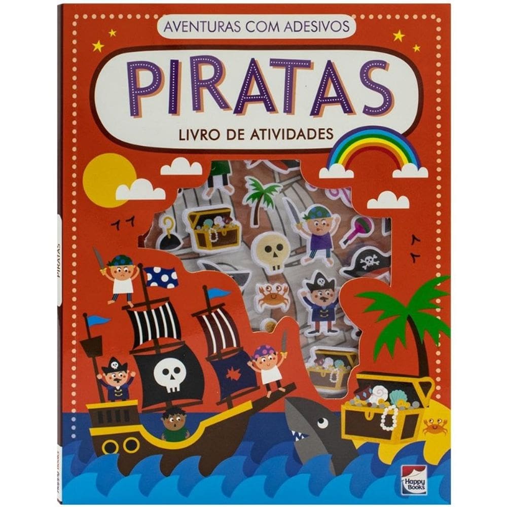 Aventuras com Adesivos - Livro de Atividades: Piratas