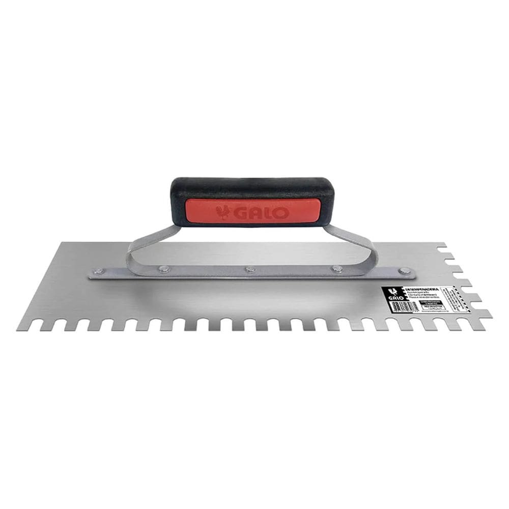 Desempenadeira Dentada Aço Temperado 12x40,5cm Galo