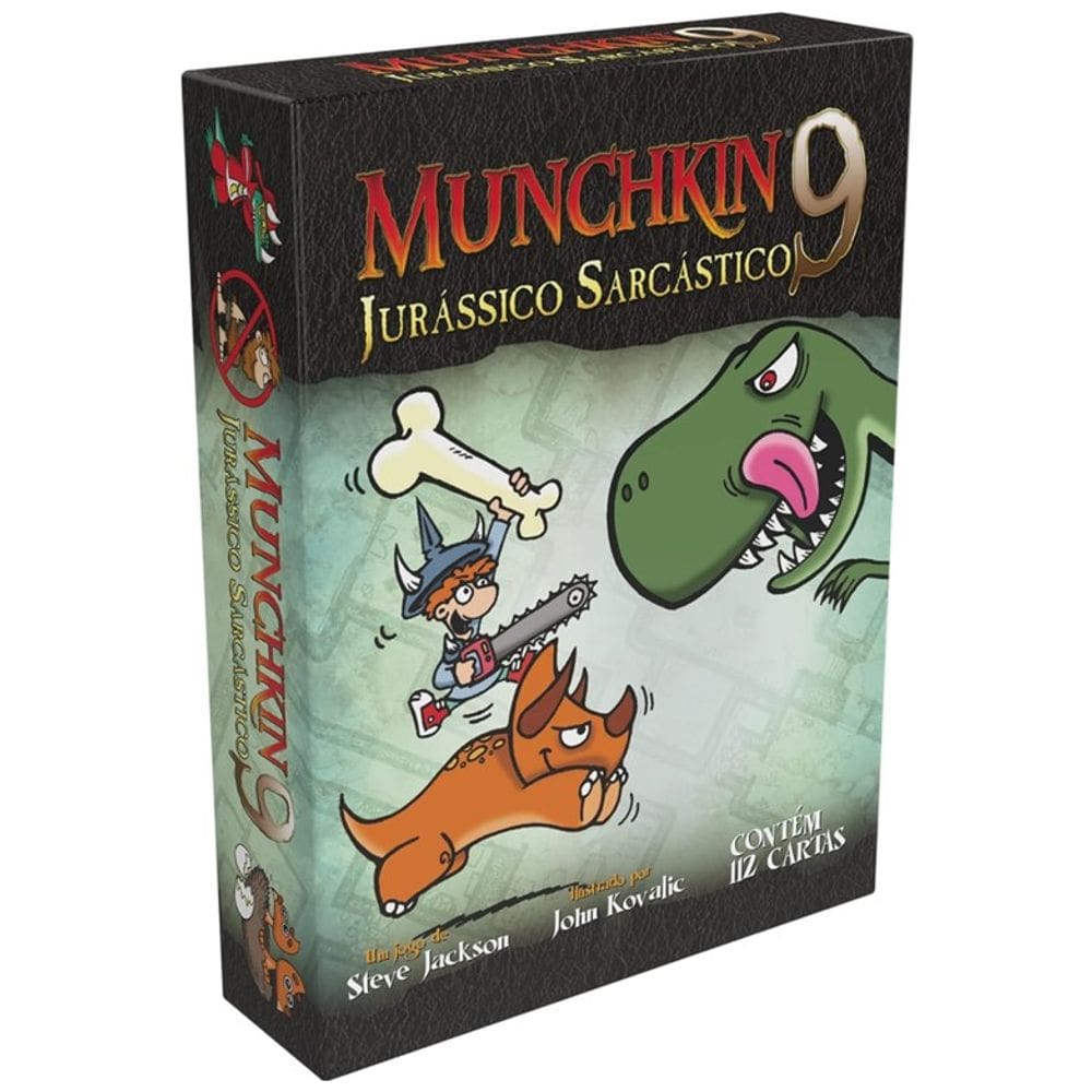 Jogo de Cartas Expansão Munchkin 9 Jurássico Sarcástico - Galápagos