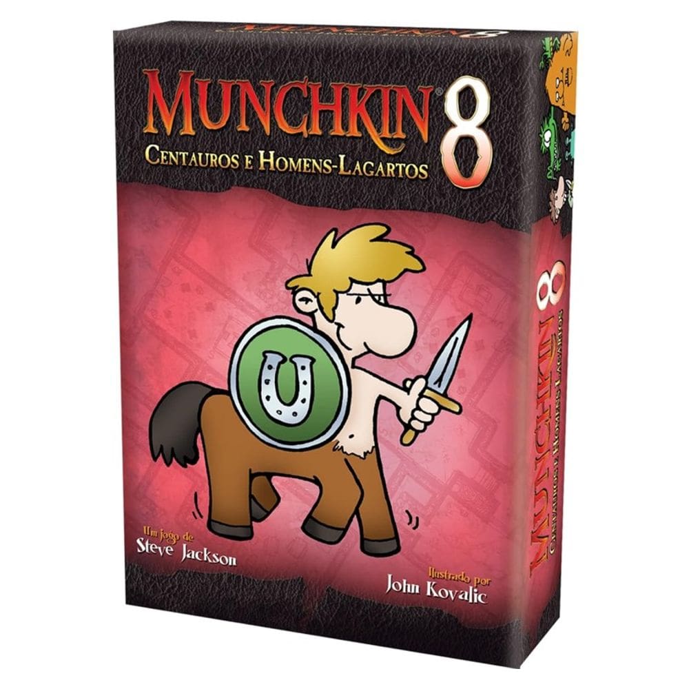 Jogo de Cartas Expansão Munchkin 8 Centauros e Homens-Lagartos - Galápagos