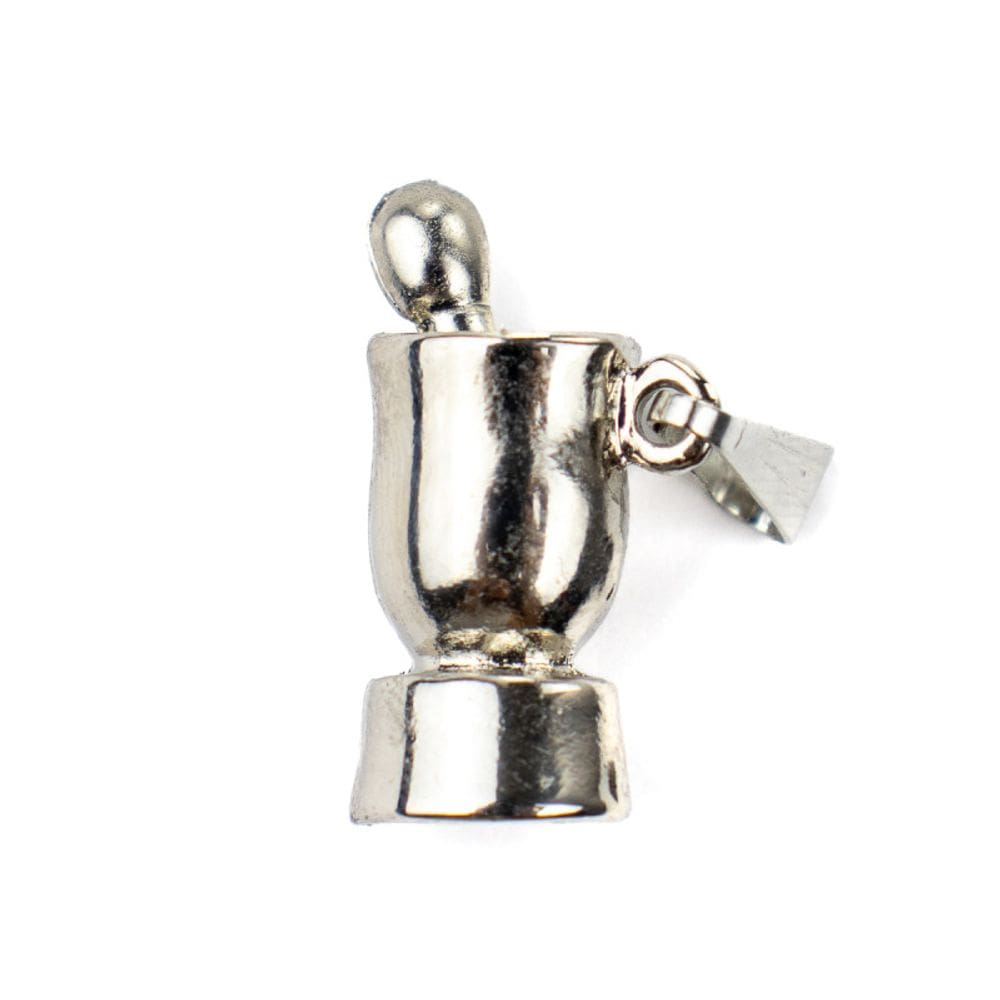 Pingente Pilão Orixás Umbanda 2,6 cm Metal Niquelado