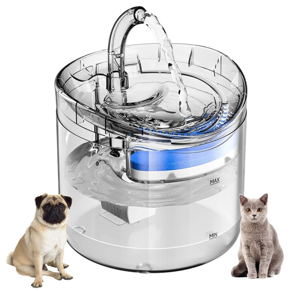 Bebedouro Fonte de Agua Cao Gato Cachorro Pet Reservatorio 2 Litros Animal de Estimaçao USB Nivel de Agua
