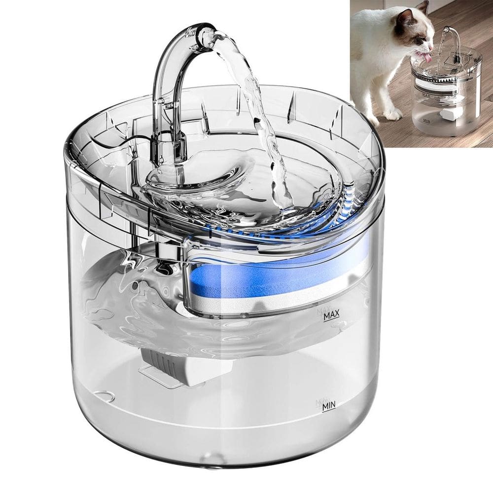 Bebedouro Fonte de Agua Gato Cao Pet Cachorro 2 Litros Animal de Estimaçao Filtro USB