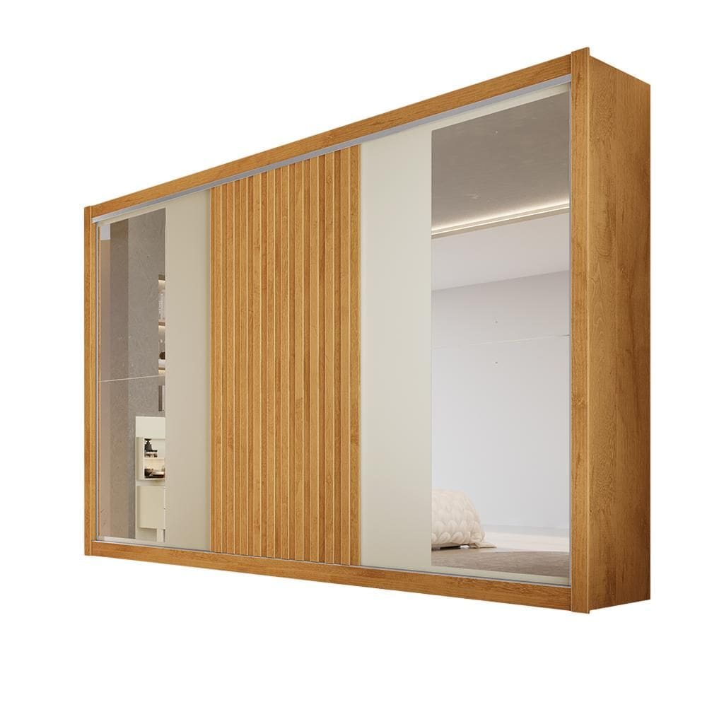 Guarda Roupa 3 Portas Vitória com Espelho MDF - Móveis Europa