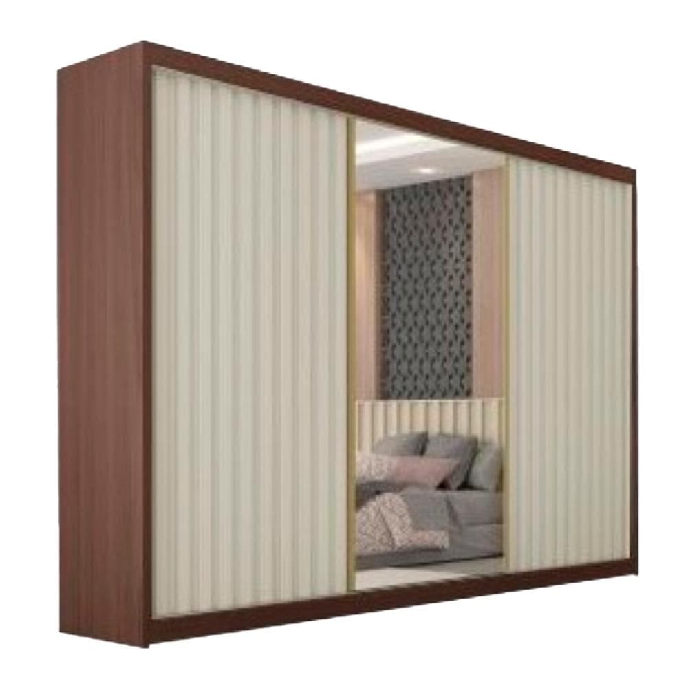 Guarda Roupa Athenas 2 Portas com Espelho MDF - Móveis Europa