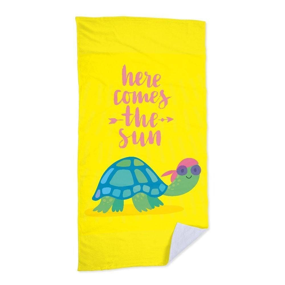 Toalha De Praia Hippie Turtle Sun