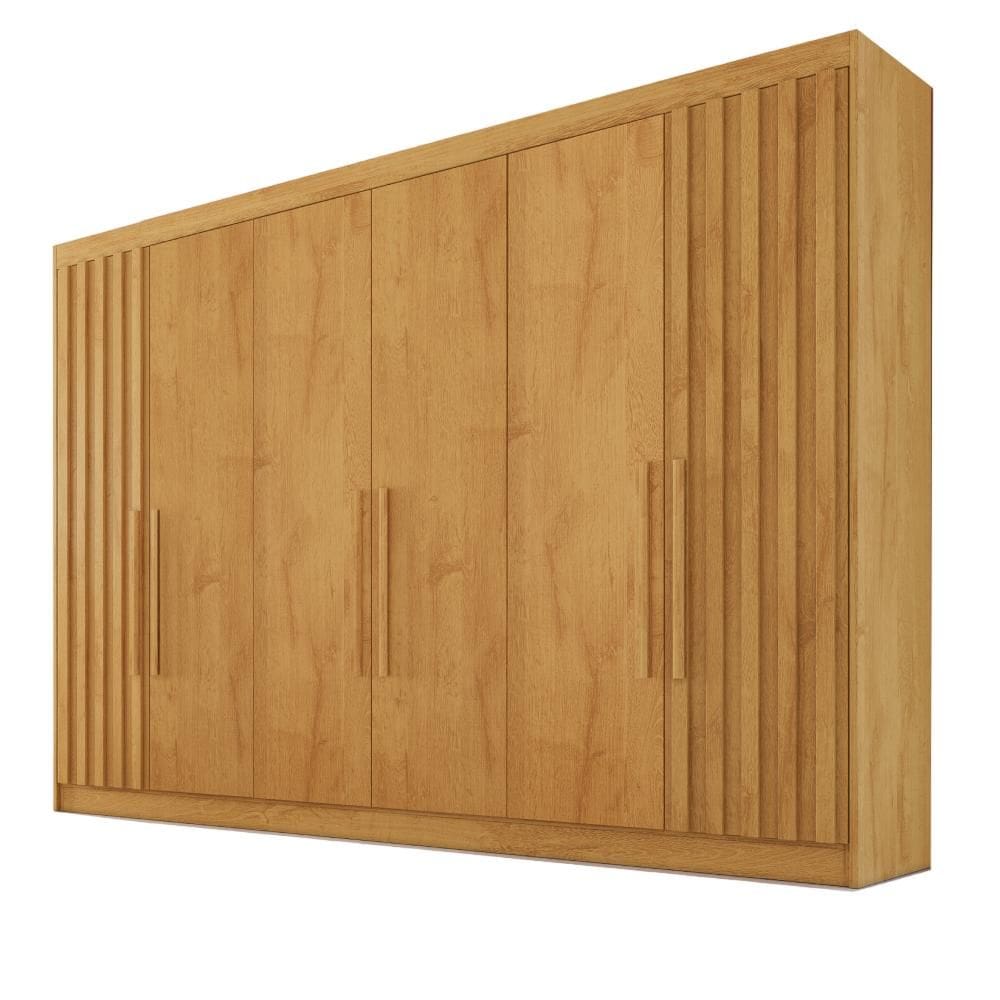 Guarda Roupa 2 Portas Ripadas nas Laterais Potente MDF - Móveis Europa