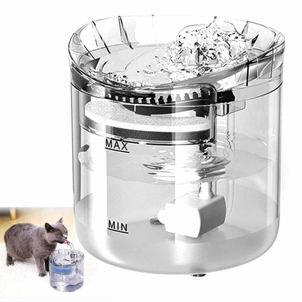Bebedouro Fonte de Agua Cao Gato Cachorro Pet Animal de Estimaçao 2 Litros USB Filtro