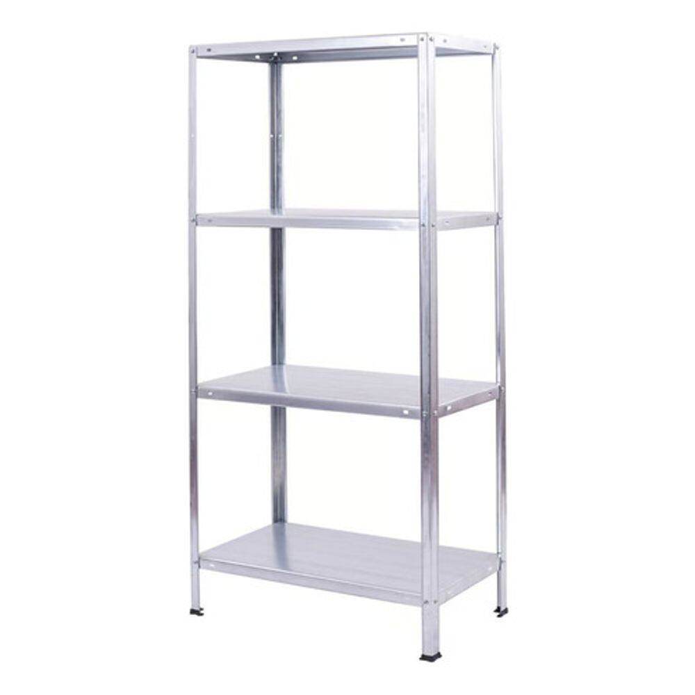 Estante De Metal E Madeira 4 Prateleiras 140x70x30cm