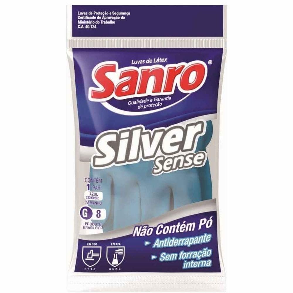 Luva Sanro Silver Sense Azul Eg