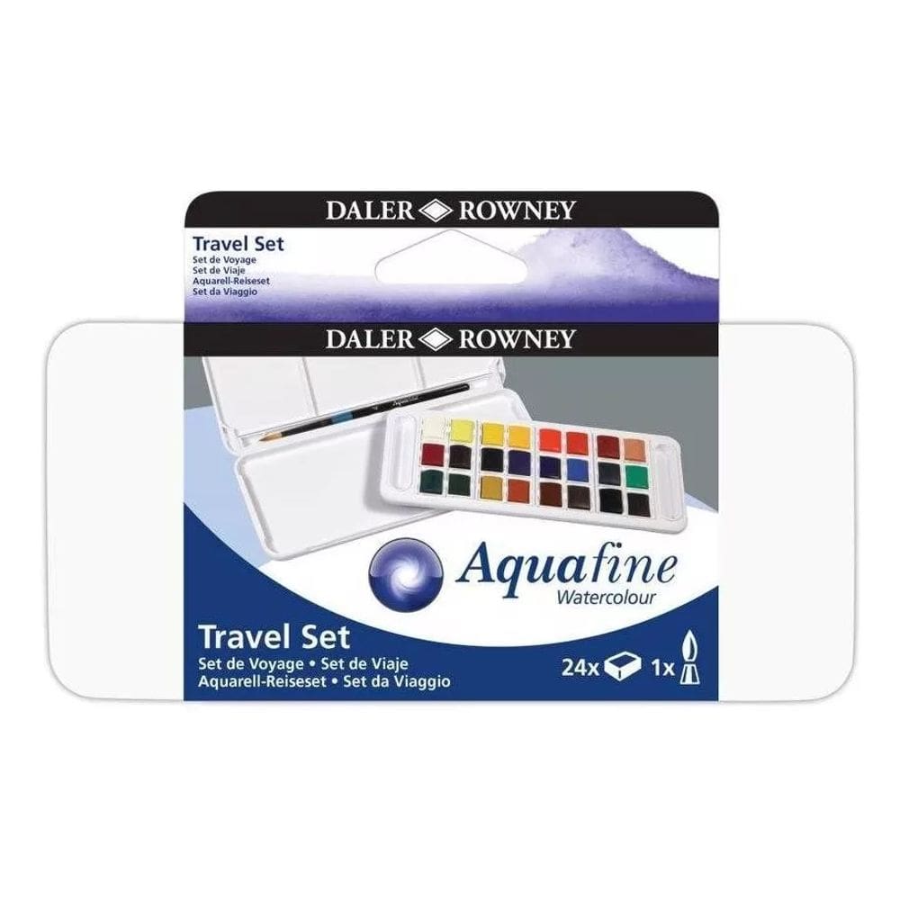 Estojo Aquarela Pastilha 24 Aquafine Daler rowney