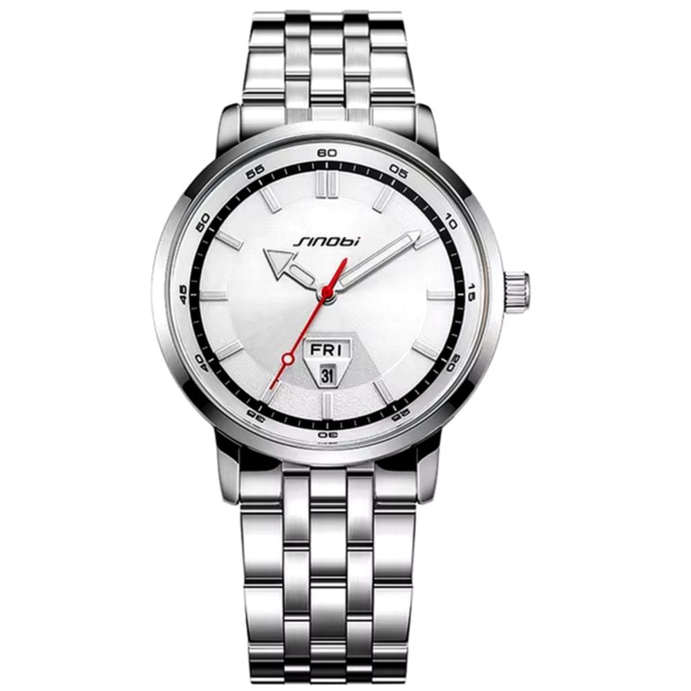 Relógio Analógico  Masculino Design Esportivo  em Aço inoxidavel À Prova D`Água