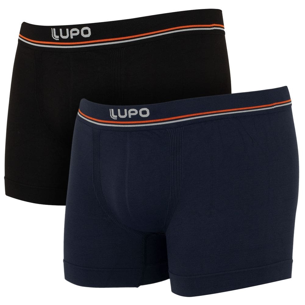 Kit de 2 Cuecas Lupo Boxer Sem Costura