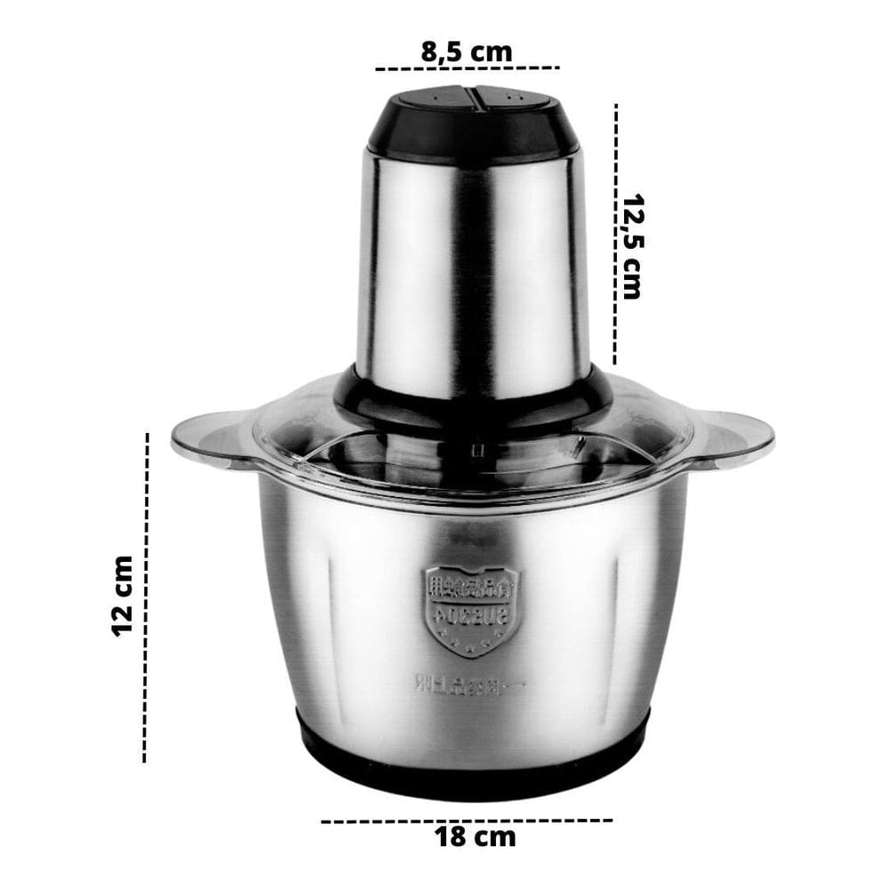 Processador De Alimentos Picador Carne 850W 4 Lâminas 110v