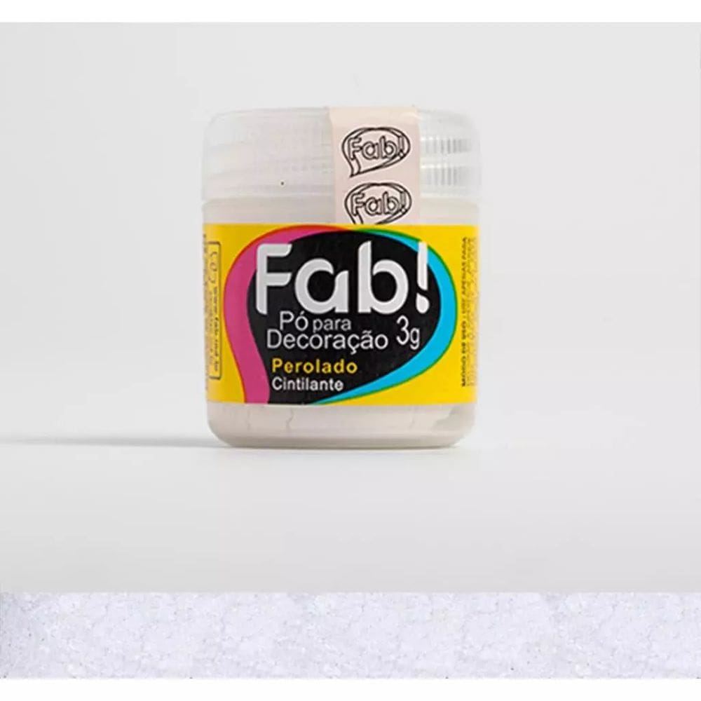 Corante Cintilante Para Decoração de Bolo Docinhos Sobremesas Comestíveis Fab 3 Gramas Perolado