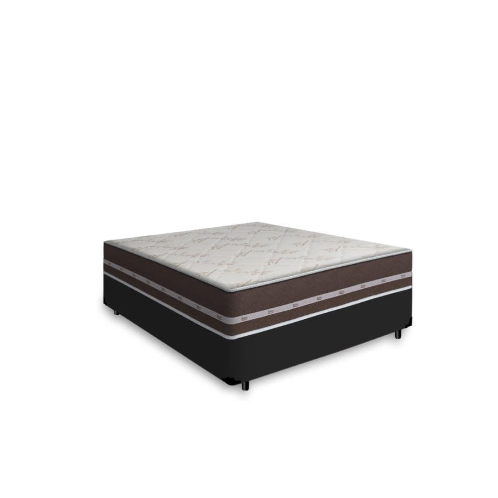 Cama Box Casal + Colchão De Molas - Anjos - Classic Superlastic - 138x188x55cm