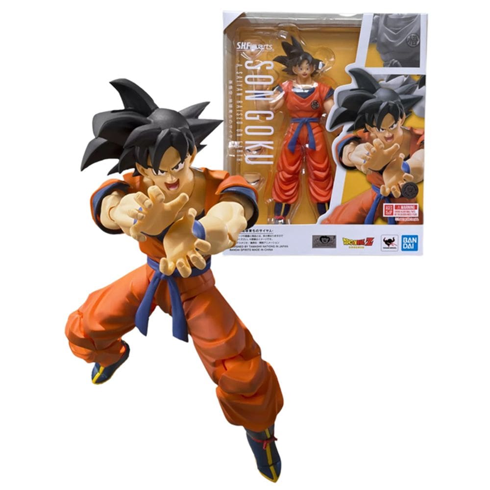 Boneco Goku Raised On Earth SHFiguarts Action Bandai