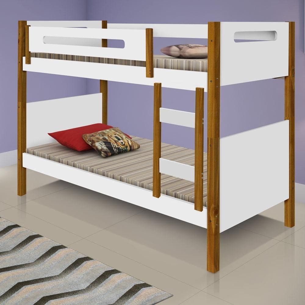 Beliche Solteiro Flórida com Proteção Lateral e Colchões