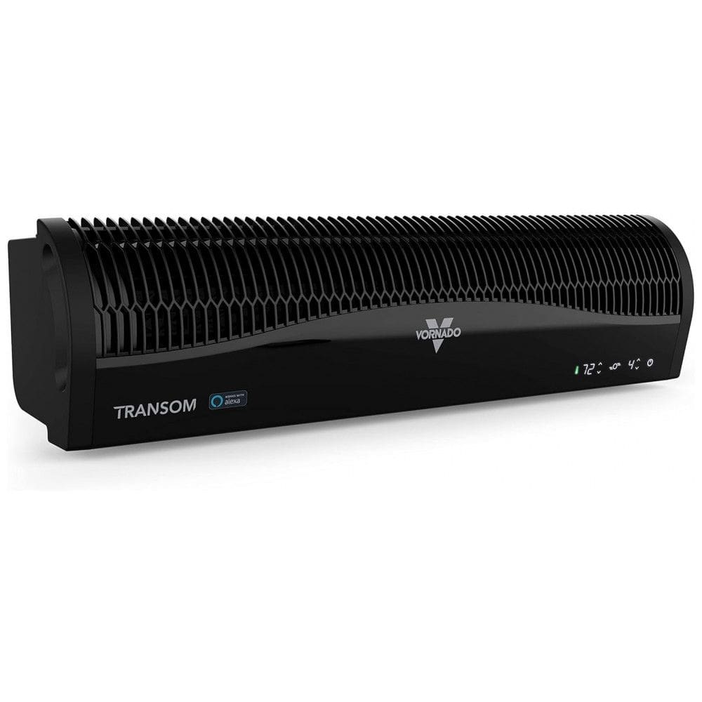 Ventilador de Janela com Alexa, 4 Velocidades, Modo de Exaustão Reversível, 110V Vornado TRANSOM AE, Preto