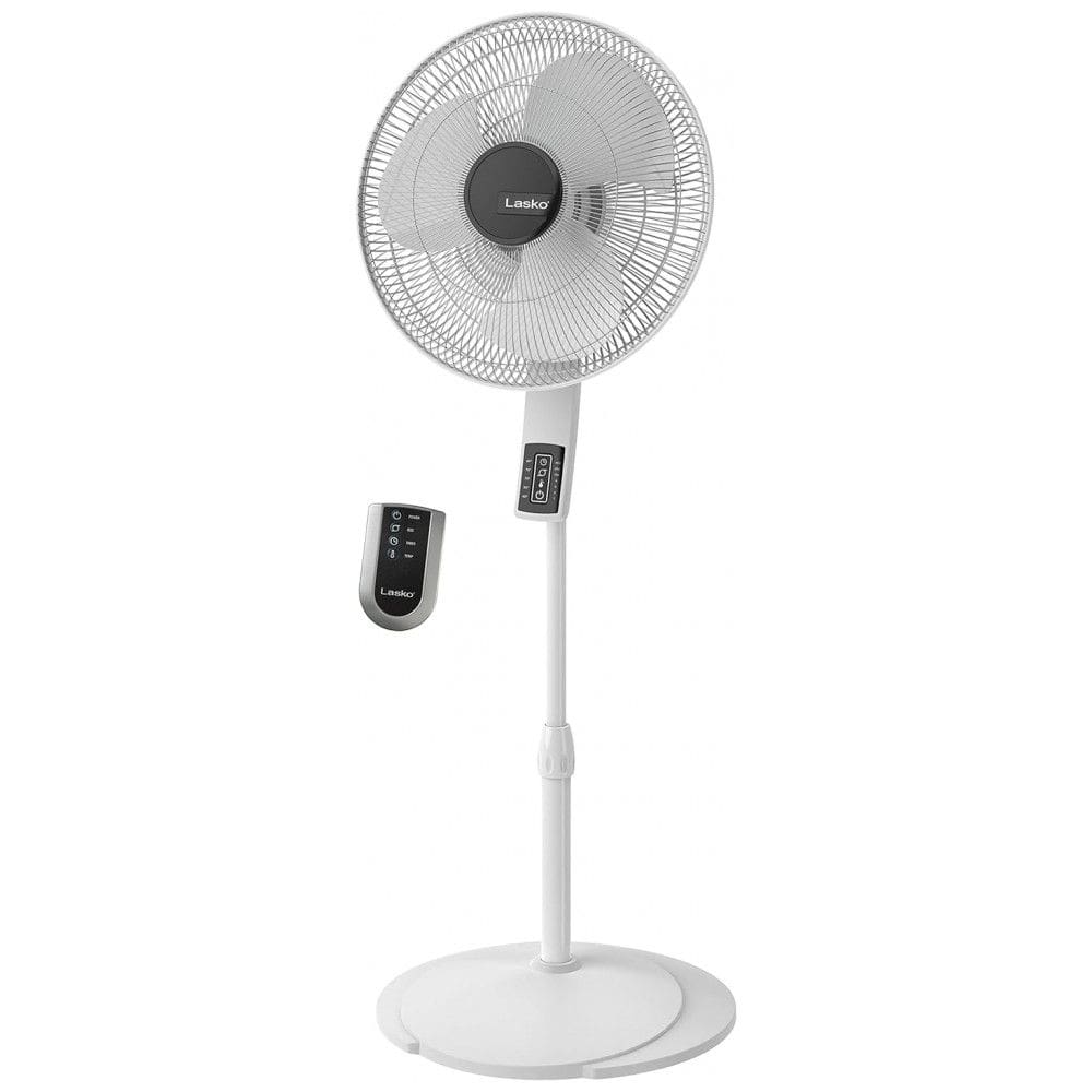 Ventilador de Torre com Termostato, Altura Ajustável, Controle Remoto, Temporizador e 4 Velocidades, 110V 77W, Lasko S16614, Branco