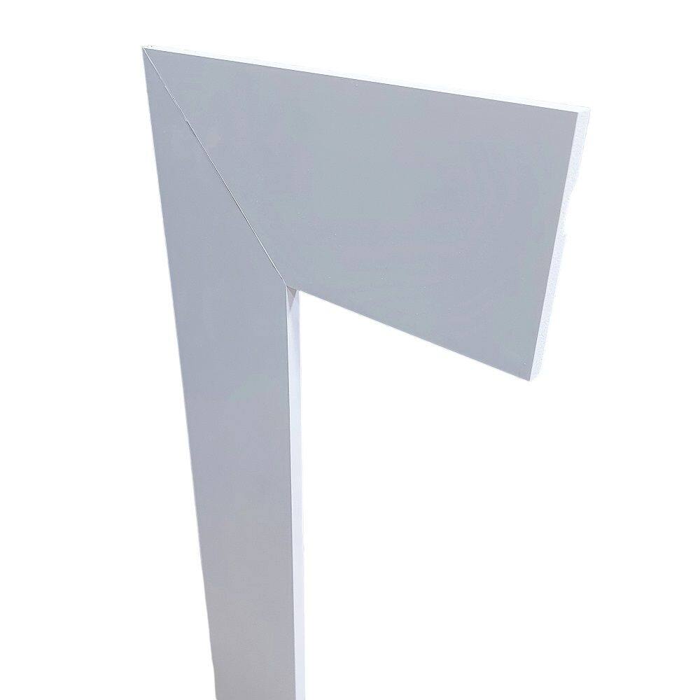 Guarnição/Moldurade Poliestireno Branco Liso 10cm de altura Formix 3D - 1 Metro