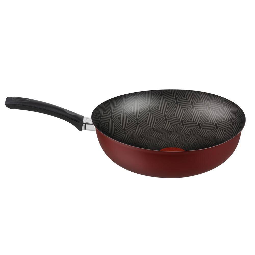 Frigideira Wok Rochedo Facilita Vermelho 24cm | Rochedo