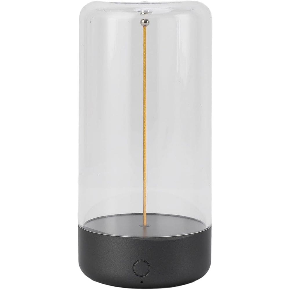 Luminaria Lampada Filamento Magnetica Minimalista Moderna Luxo Touch 3 Niveis Sem Fio Recarregavel Mesa Decoraçao