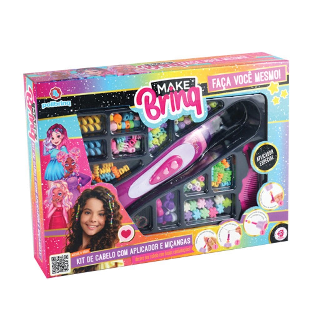 Aplicador de miçangas Faça Você mesmo Kit de cabelo hair